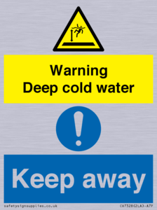 Warning Deep cold water Keep away